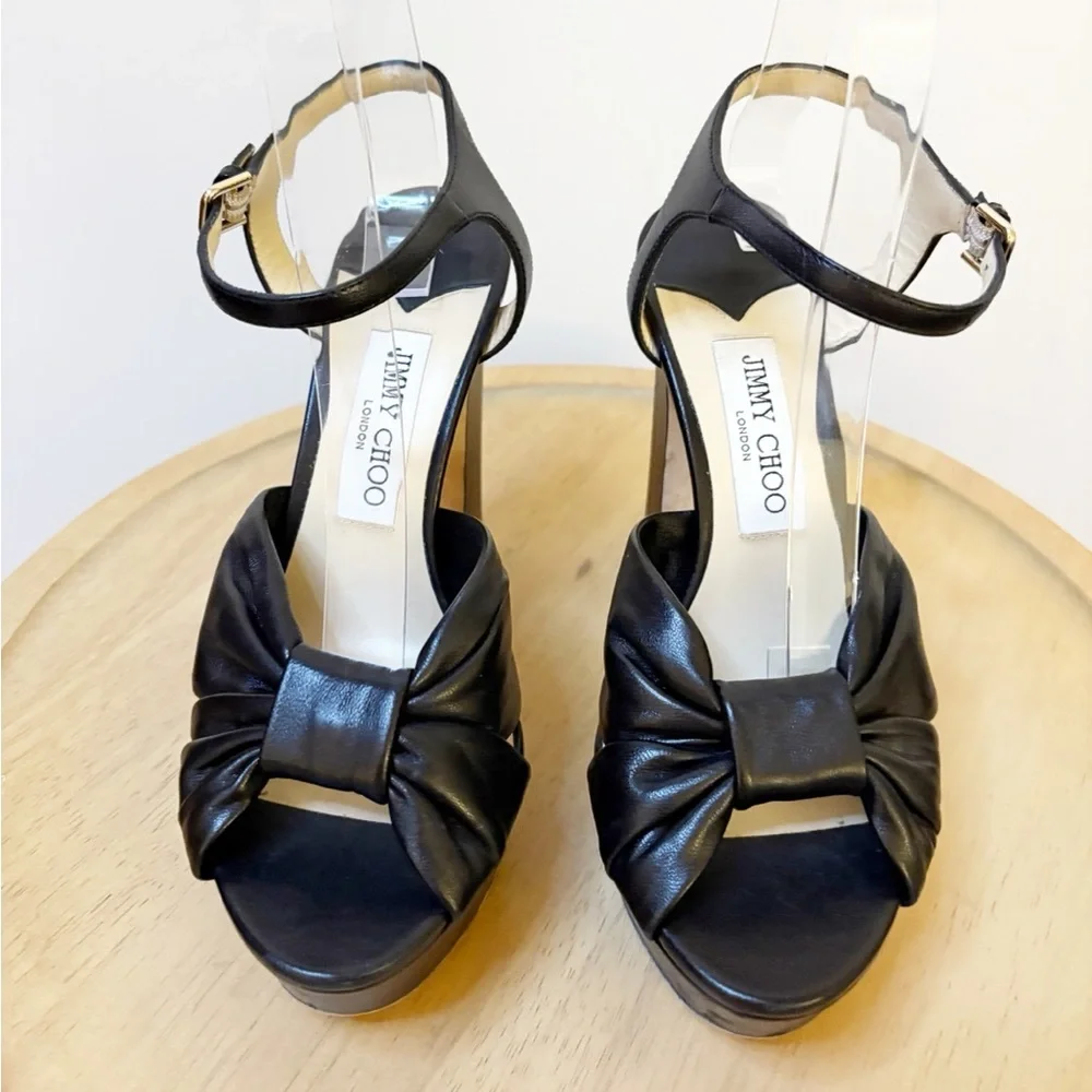 Jimmy Choo Heloise Nappa Platform Heel - Picture 6 of 12